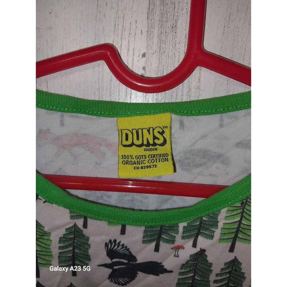 Duns Sweden 100% GOTS Certified Organic Cotton Long Sleeve Dress 110 Kids...